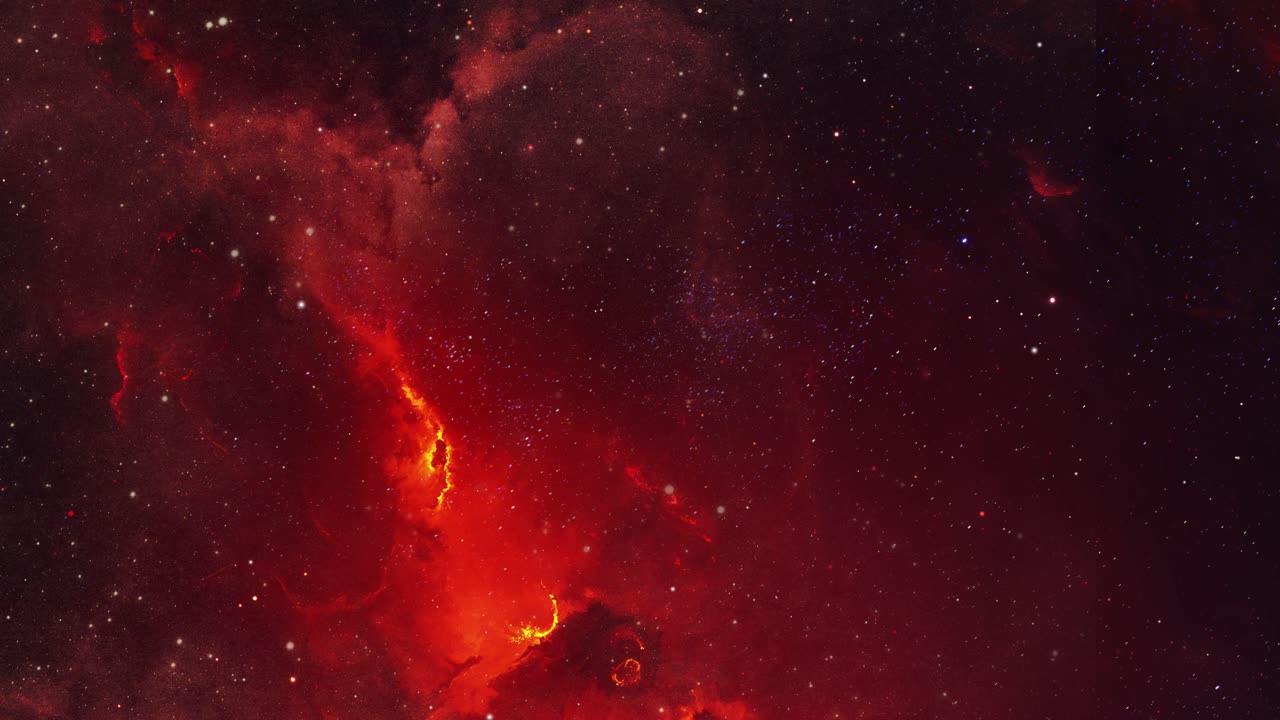 우주에서 거품 성운의 모습, 초고화질