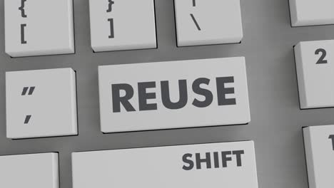 REUSE-BUTTON-PRESSING-ON-KEYBOARD