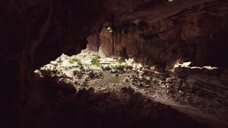 sunlight-penetrates-and-illuminates-the-exit-from-the-cave