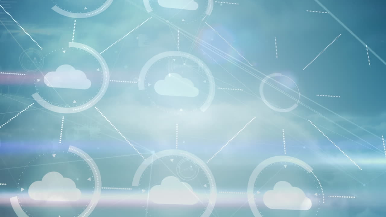 구름 아이콘이 팝업됩니다.