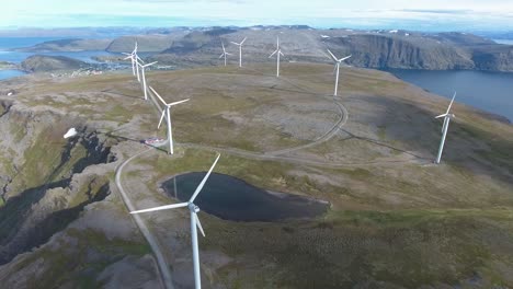 windmills for electric power production havoygavelen windmill park norway