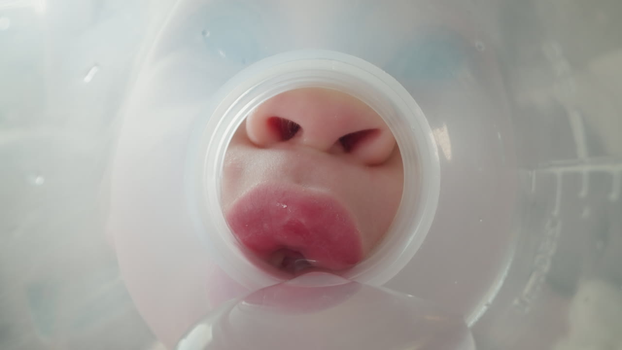 유치원생 소녀 가 목마르고 병 에서 물 을 마시고 있다