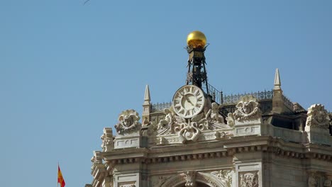 bank of spain sign in madrid