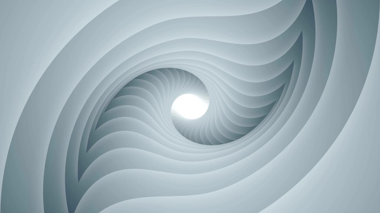 animación de bucle de fondo en espiral de formas fractales de remolino abstracto