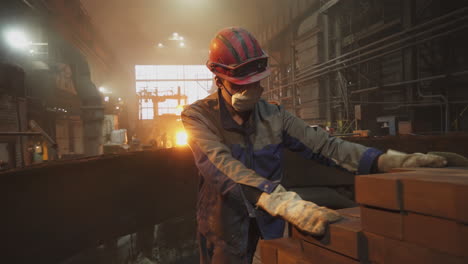 metal worker in a factory