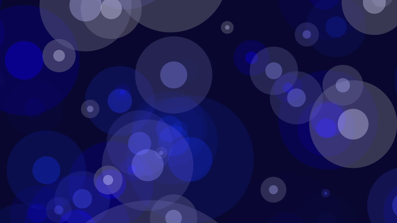 Flying random abstract neon rings in dark galaxy