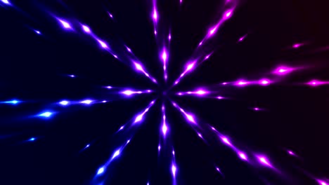 blue and purple neon glowing pattern video animation