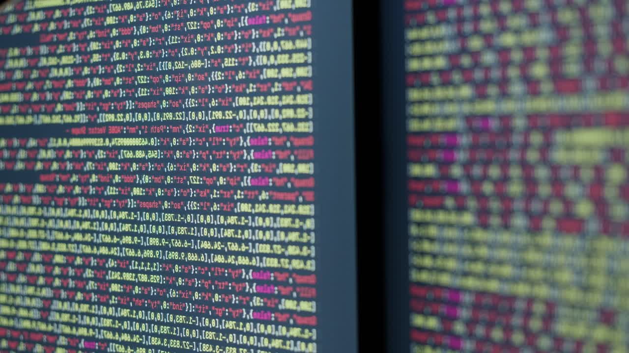 Computer Code on Multiple Monitors