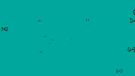 animación de pajaritas flotando sobre un fondo verde