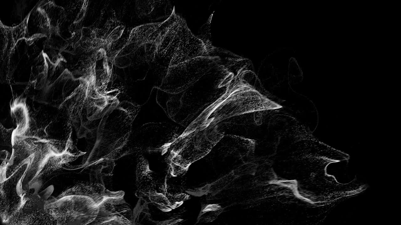 Particelle 4K esplodono organicamente attraverso l'inquadratura.