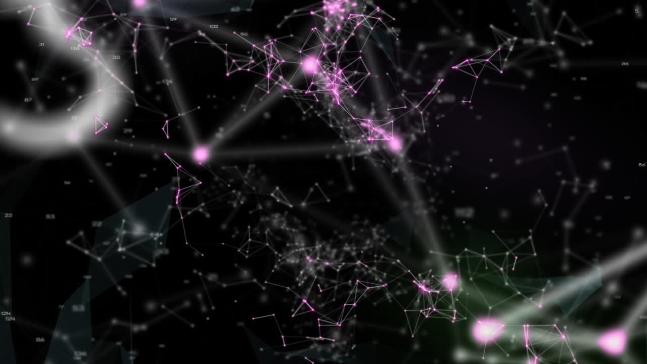 수학적 방정식과 연결의 모양으로 qr 코드의 애니메이션