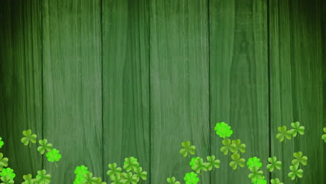 animación de tréboles verdes que se mueven para el día de san patricio