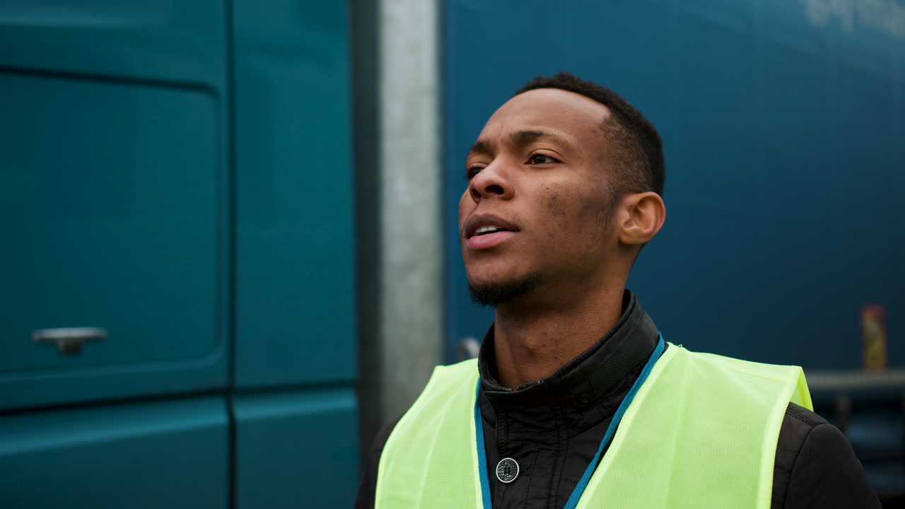 Worker taking a break