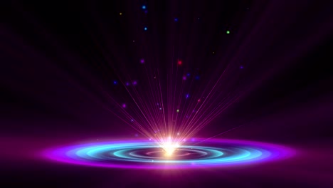 atom ray light galaxy 4k