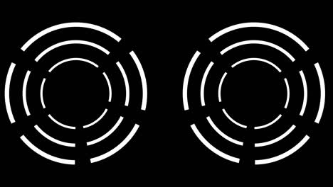 rotación del círculo división pop animación gráficos de movimiento
