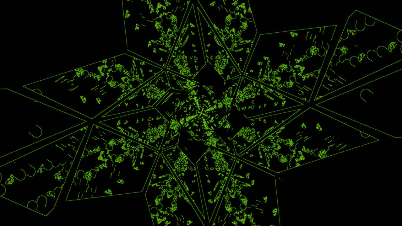 A neon tunnel creates a visual loop with bright colors and motion. This scene operates in a high definition format suitable for screensavers and live wallpapers. The design captures attention