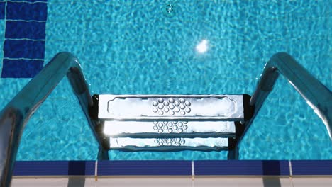 Grab-bars-ladder-in-the-swimming-pool