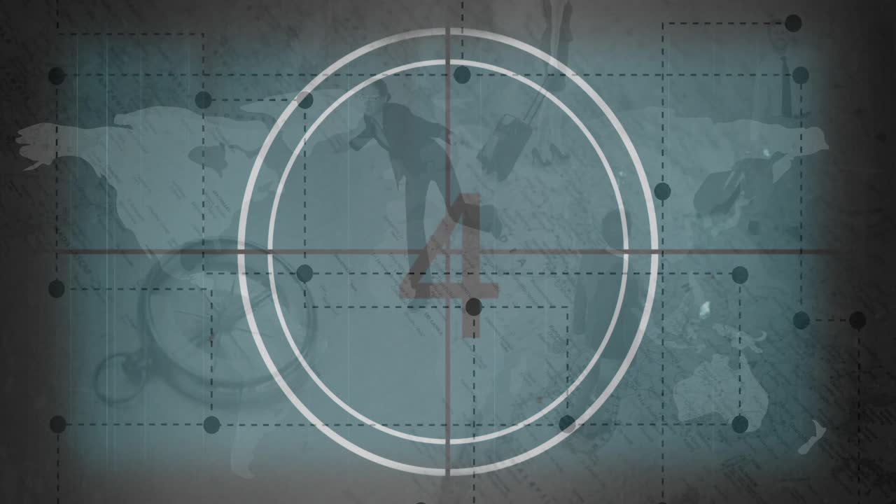 cuenta atrás contra un fondo gris 4k