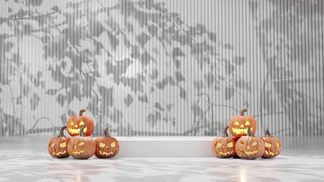 Glowing-Jack-o’-lanterns-in-Festive-Halloween-Setting-white-background