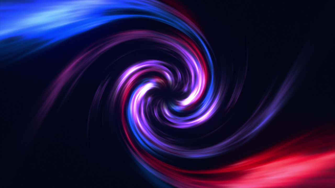 추상적인 배경, 밝은 소용돌이, 공간과 시간의 개념, 파란색, 보라색, 3d 애니메이션.