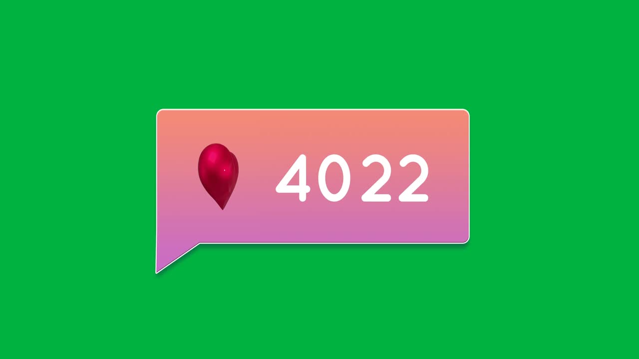 градиент чат-коробки с числами 4k