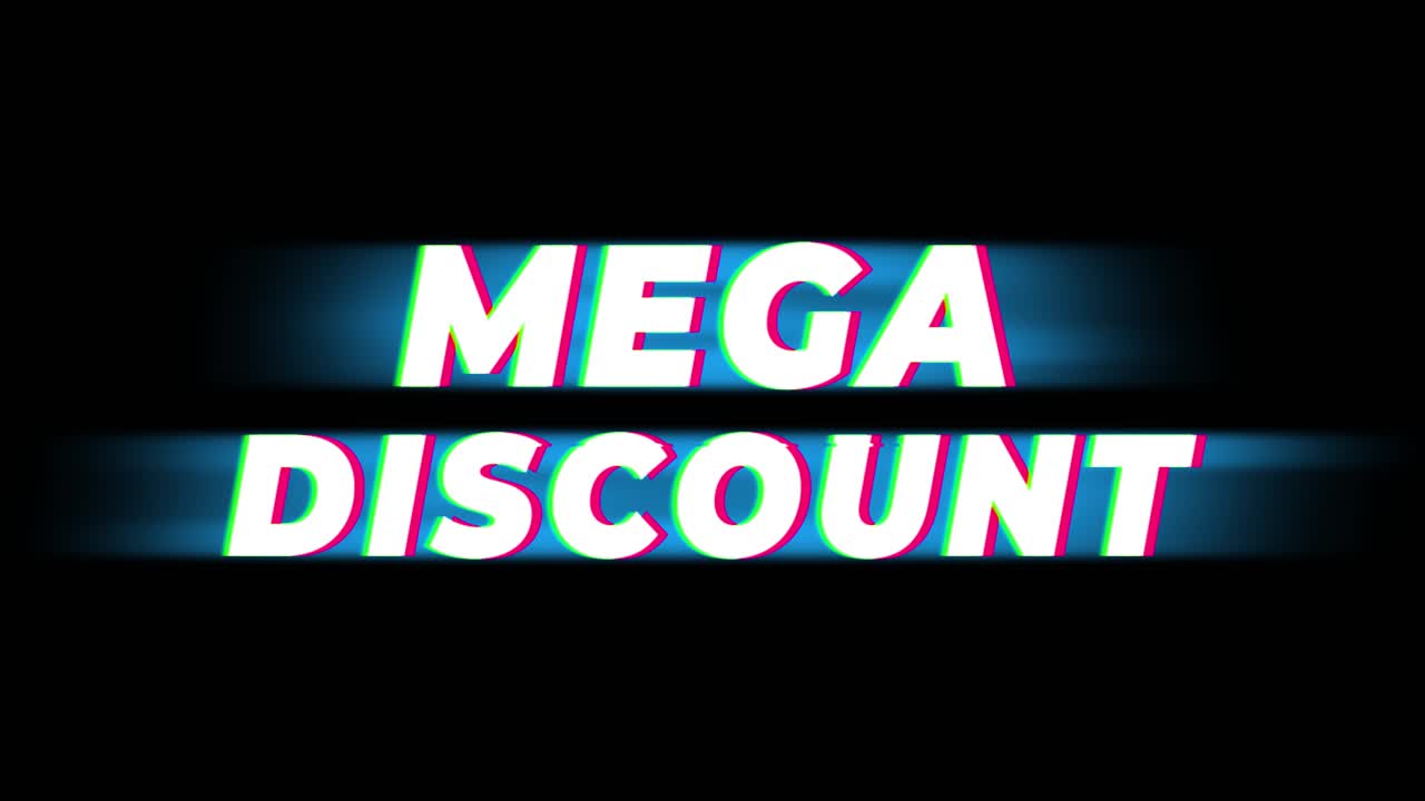 Mega Discount Graphic Design | Premium Stock Video Footage
