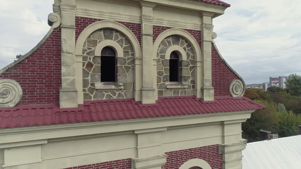 Exterior of a Historic Building with Brick Facade