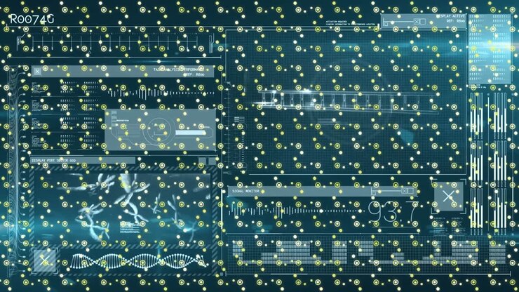 Animation of diverse data processing over moving molecules