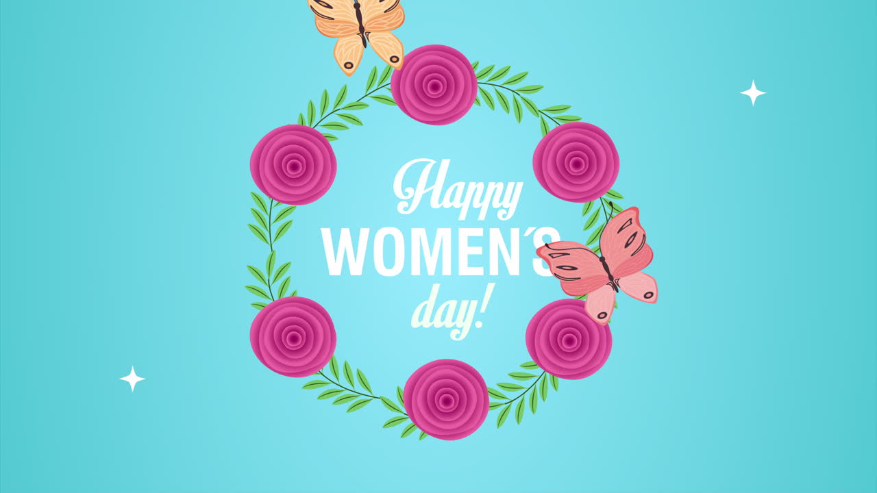 행복한 여성의 날 그래픽 디자인
