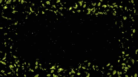 falling leaves background