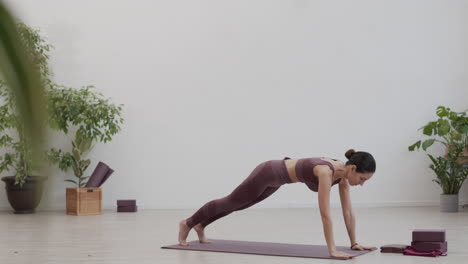 young woman doing yoga