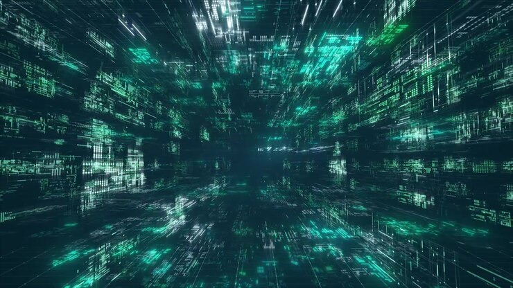 Digital Cyberspace Data Tunnel Animation