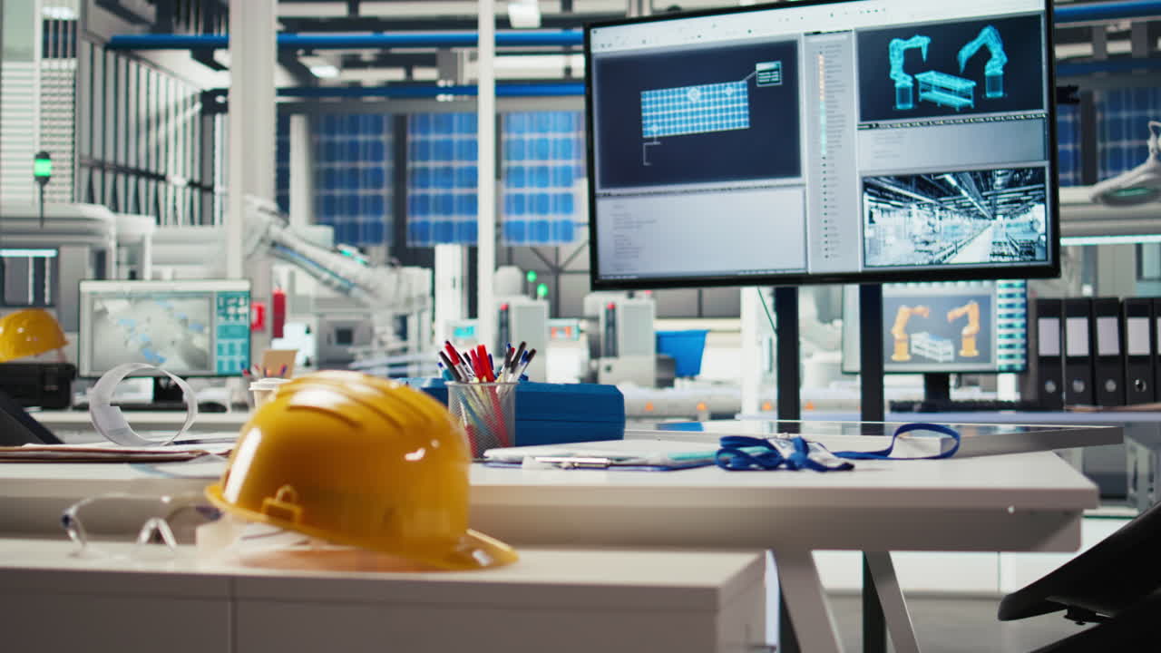 Tracking Program On Screen In Photovoltaics Factory