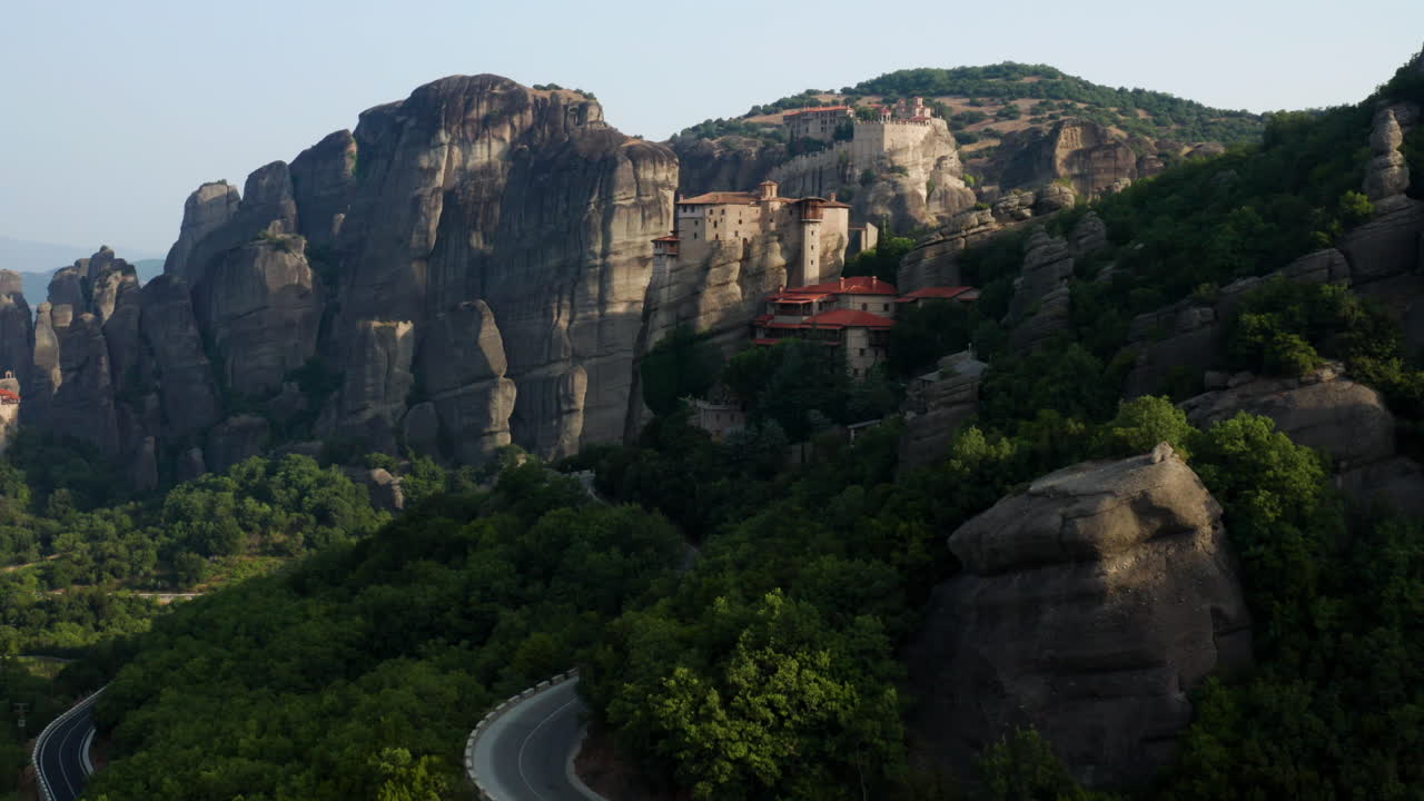 Meteora Monastery Aerial View