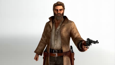 cowboy with a revolver