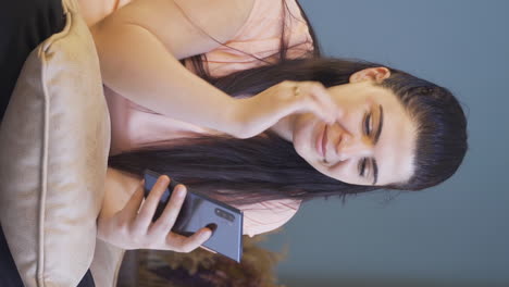 vertical video of the woman who misses her husband.
