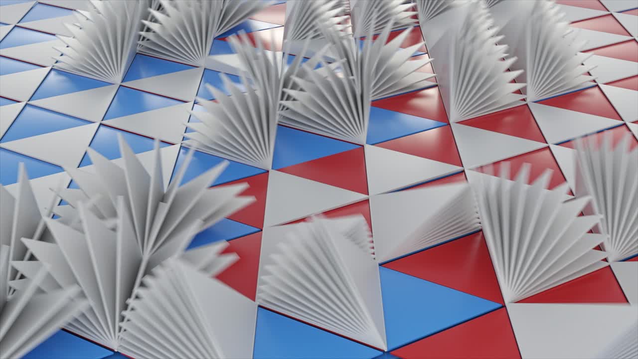 patrón geométrico abstracto con azulejos triangulares