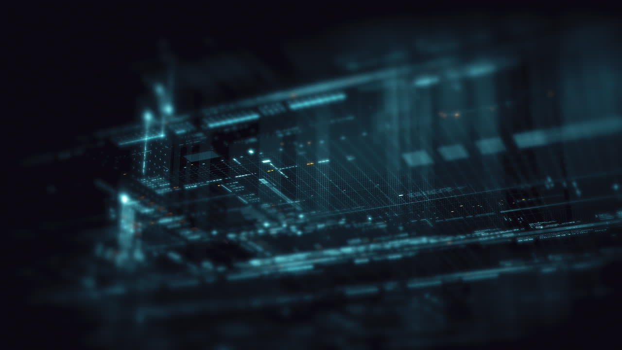 Abstract particle motion with vibrant colors, digital flowing particles, VR, futuristic sci-fi, tech innovation, and immersive cyber space background