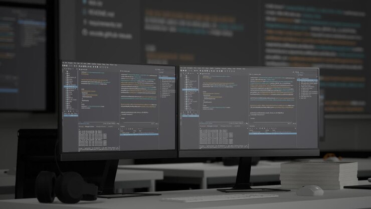 Dual Monitor Setup with Code Editors