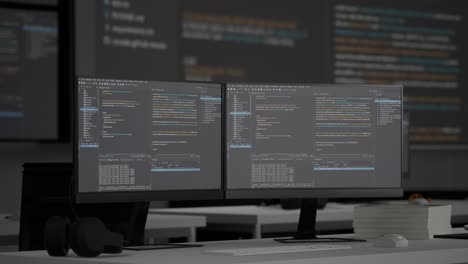 dual monitor setup with code editors