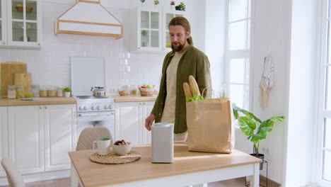 young man in the kitchen