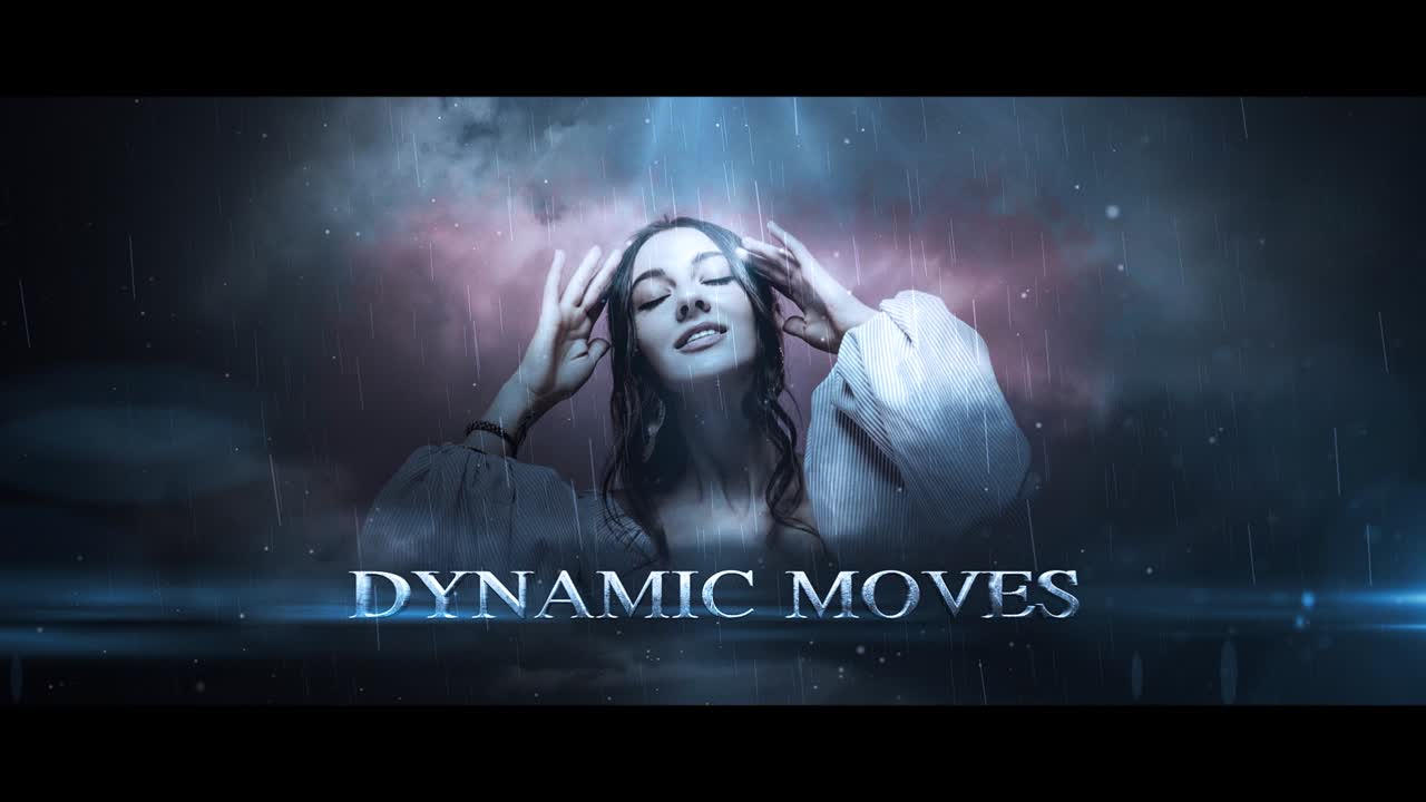 Images of women in rainy, atmospheric scenes