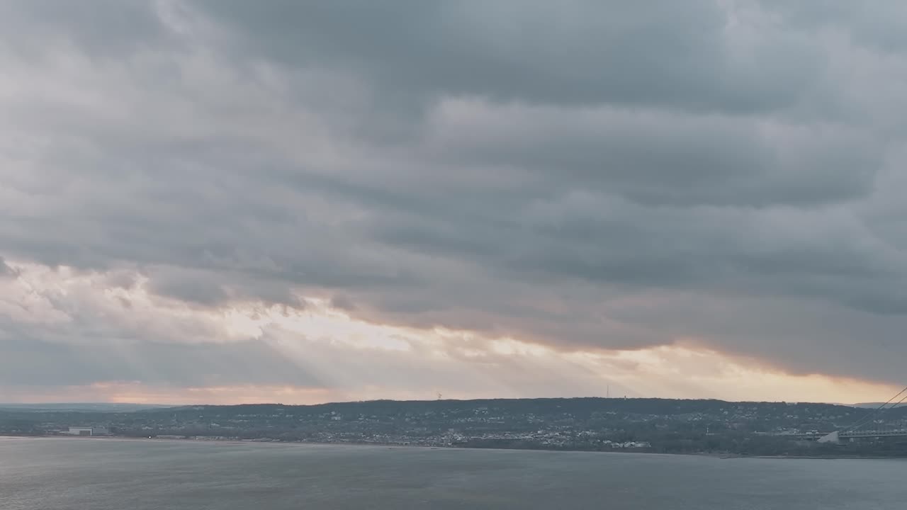 High-angle shot of ATB unit in transit