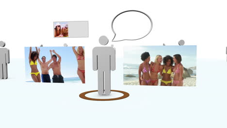 videos de personas disfrutando de sus vacaciones en la playa