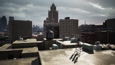 vue aérienne de l'horizon d'une ville