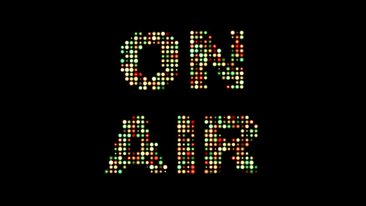 On air led colorful sign  display