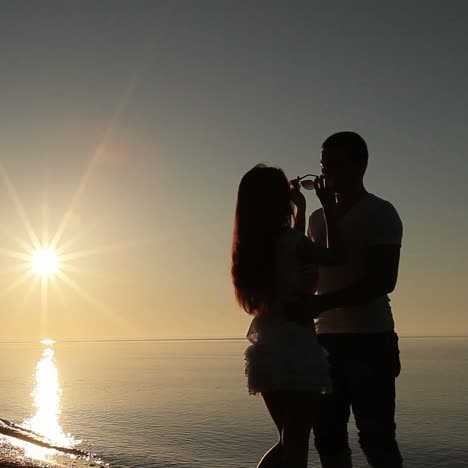 couple on beach