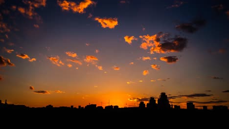 A-sunset-timelapse-of-Sofia,-Bulgaria