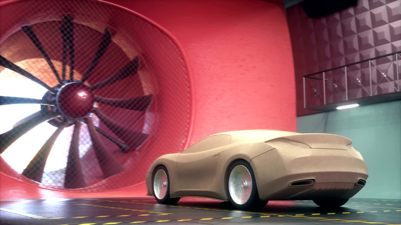 конструкция автомобиля в ветряной туннели из глины транспортировка