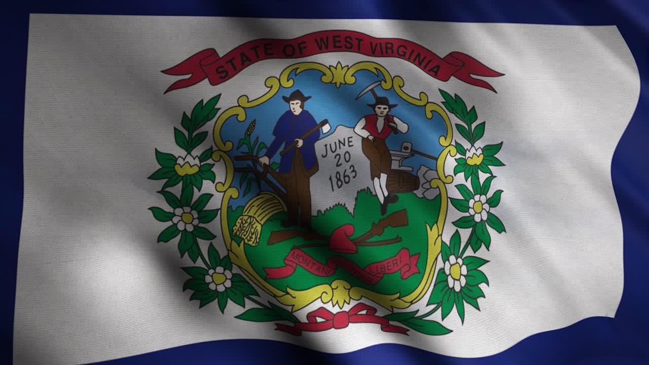 bandera del estado de virginia occidental